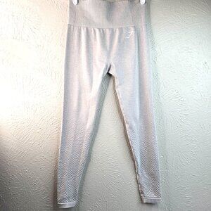 Gymshark Leggings Size Small Gray Stretchy Athletic Workout Pull On Pants